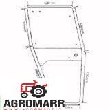 Szyba drzwi (prawa) Deutz 04347343 