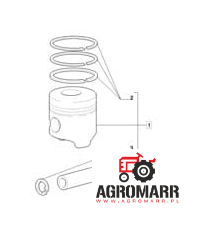 1931002 Tłok KPL z Pierścieniami